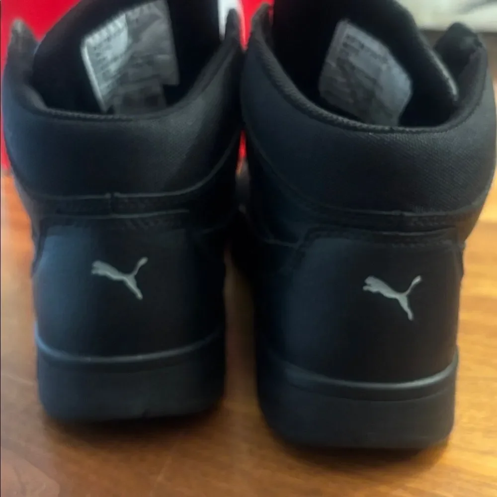 Puma Black Front Court Mid Safety Comp Toe Slip Resistant Size 10